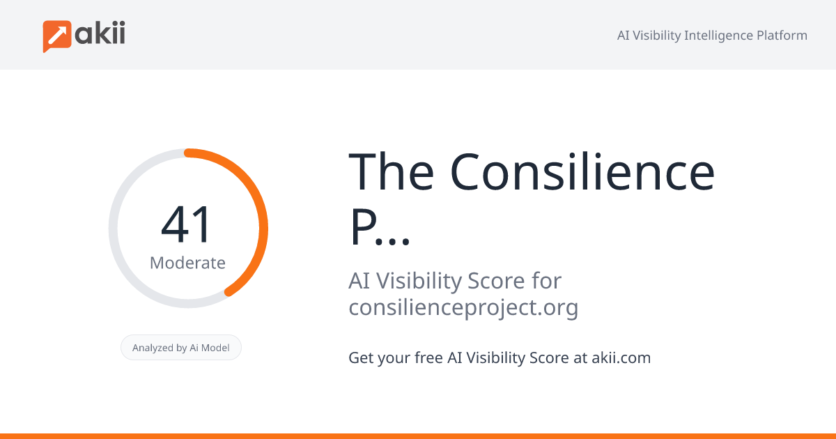 The Consilience Project AI Visibility Score