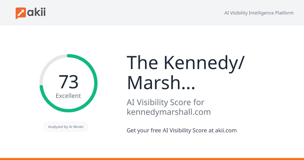The Kennedy/Marshall Company AI Visibility Score