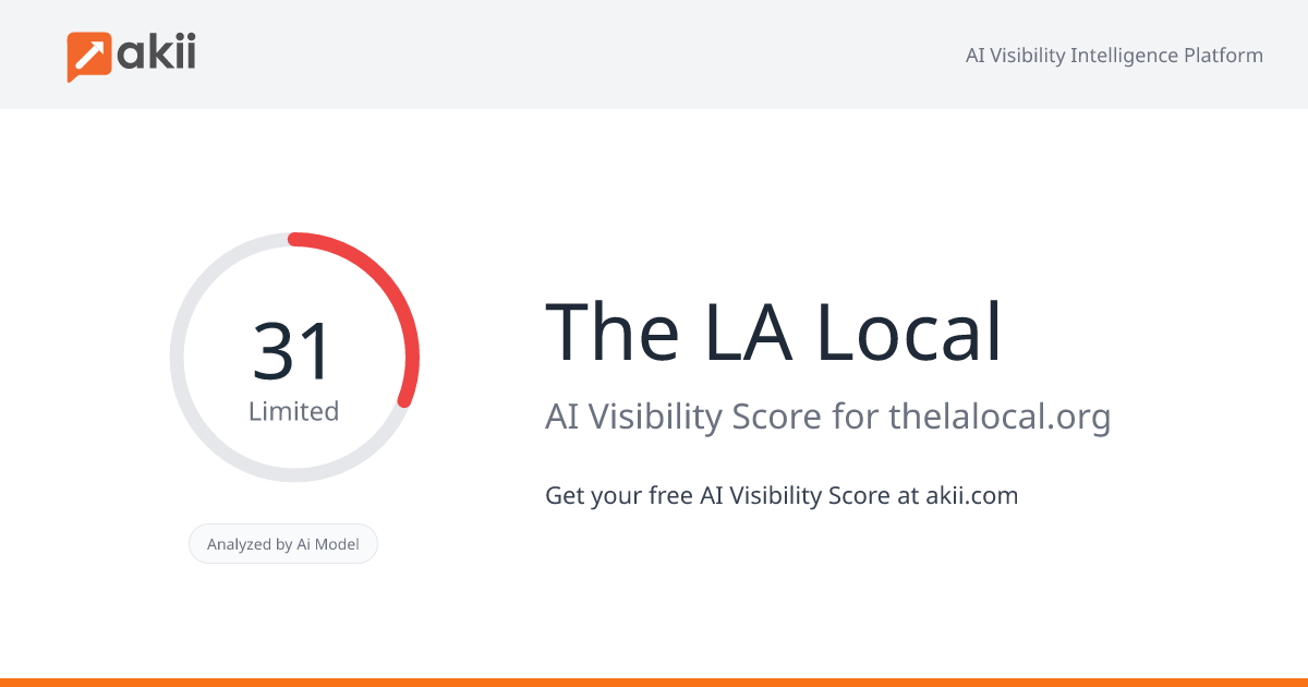 The LA Local AI Visibility Score