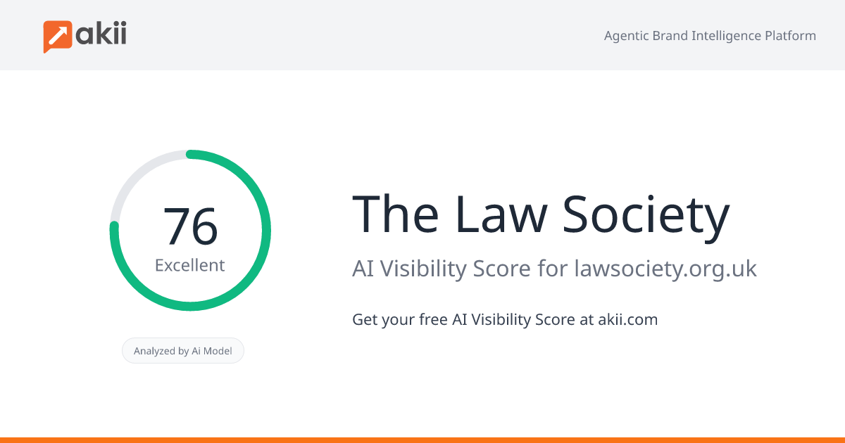 The Law Society AI Visibility Score