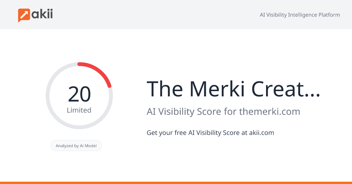 The Merki - Creative Marketing Agency AI Visibility Score