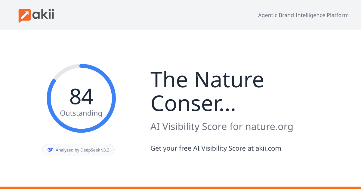 The Nature Conservancy AI Visibility Score