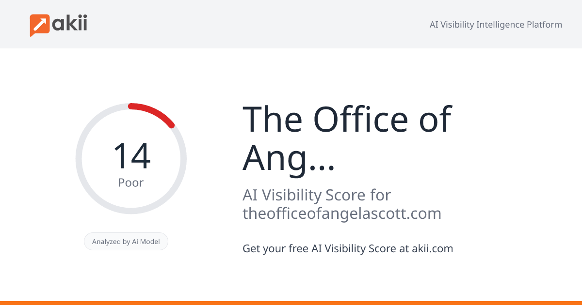 The Office of Angela Scott AI Visibility Score