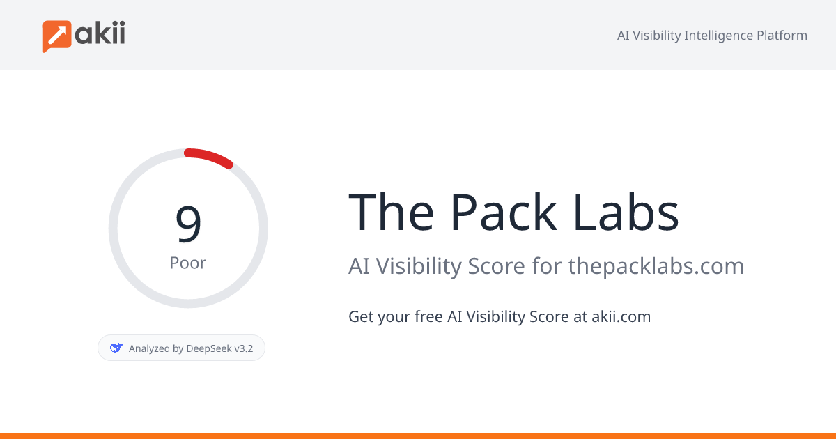 The Pack Labs AI Visibility Score