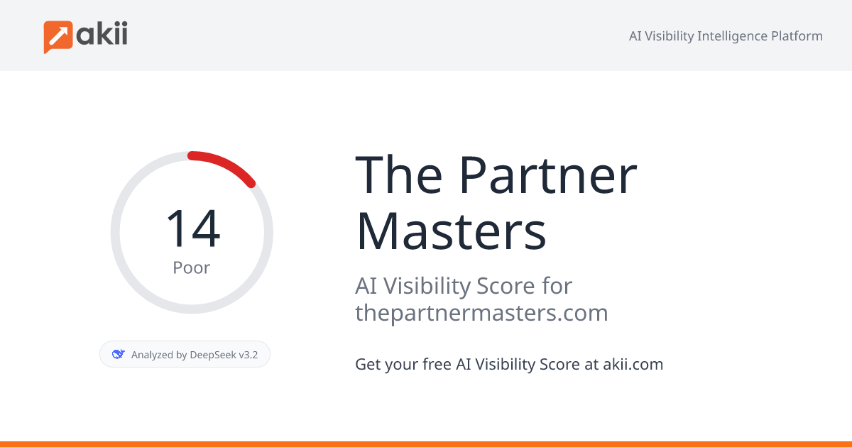 The Partner Masters AI Visibility Score