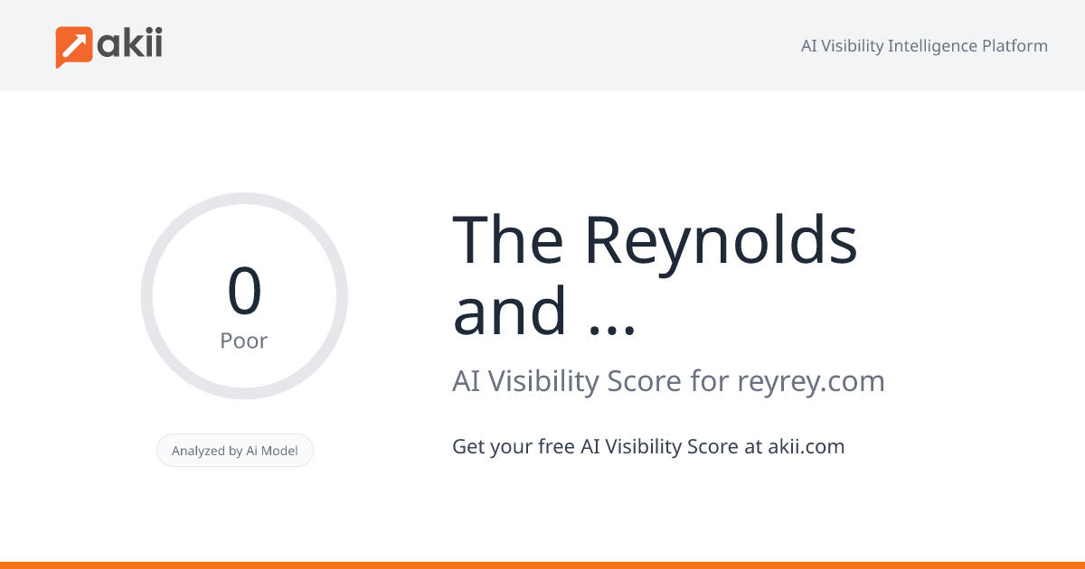 The Reynolds and Reynolds Company AI Visibility Score