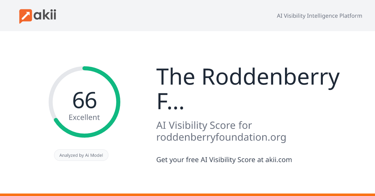 The Roddenberry Foundation AI Visibility Score