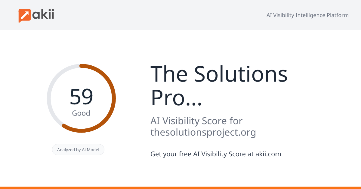 The Solutions Project AI Visibility Score
