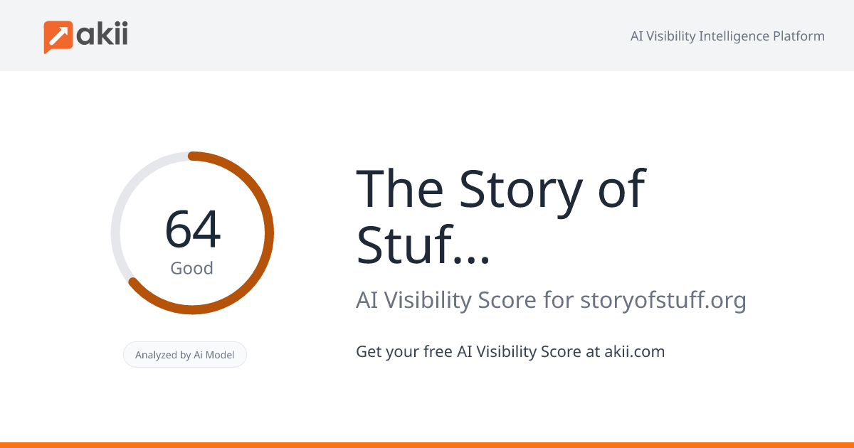 The Story of Stuff Project AI Visibility Score