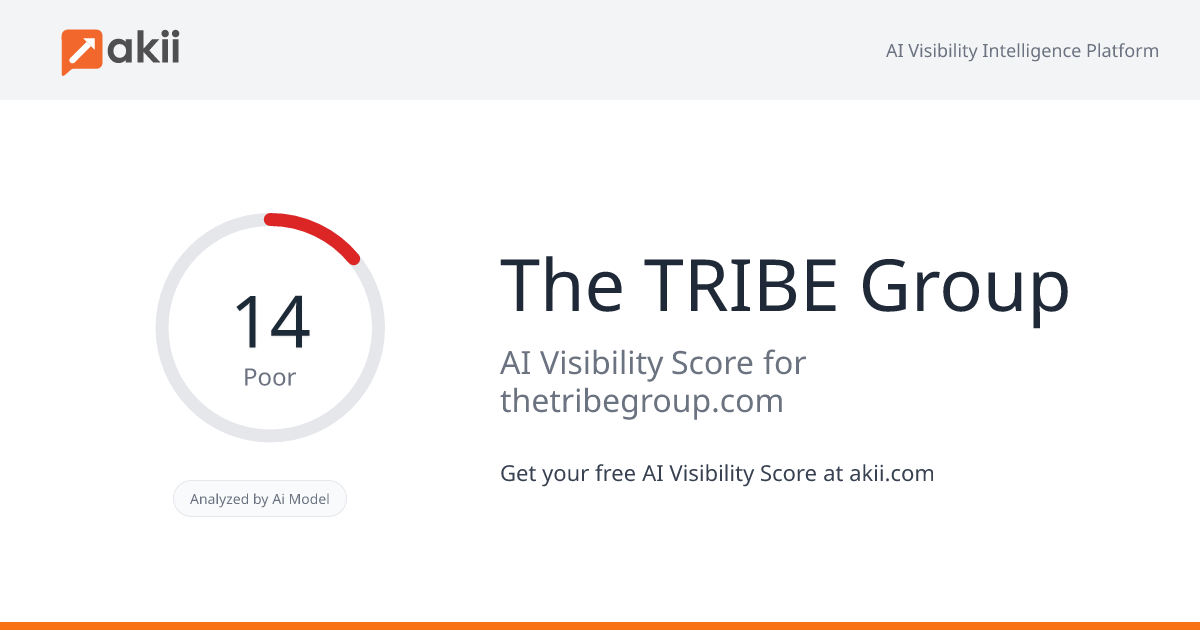 The TRIBE Group AI Visibility Score