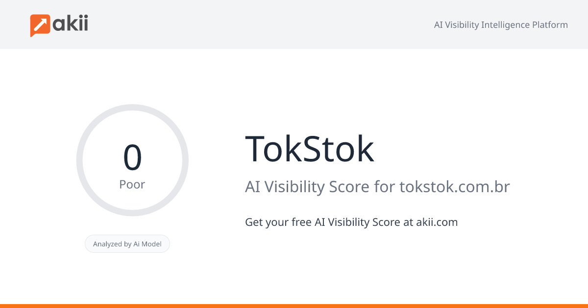 Tok&Stok AI Visibility Score