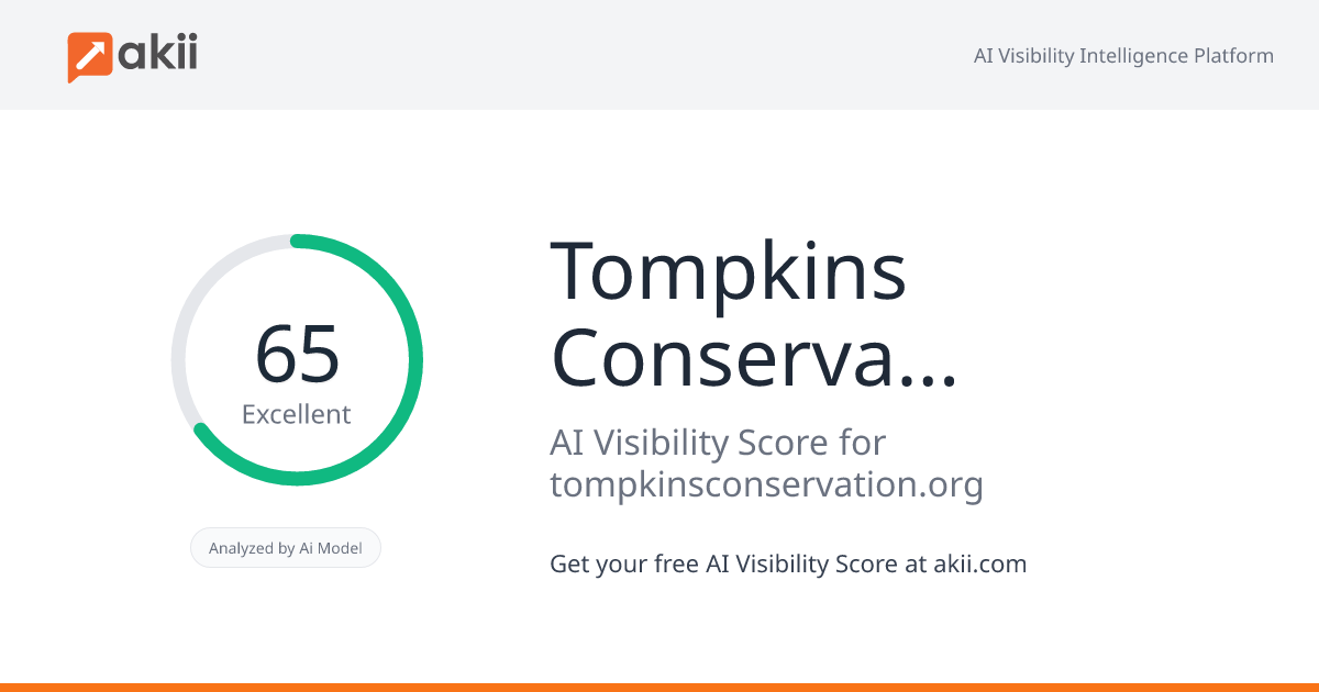 Tompkins Conservation AI Visibility Score