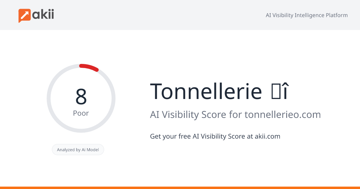 Tonnellerie √î AI Visibility Score