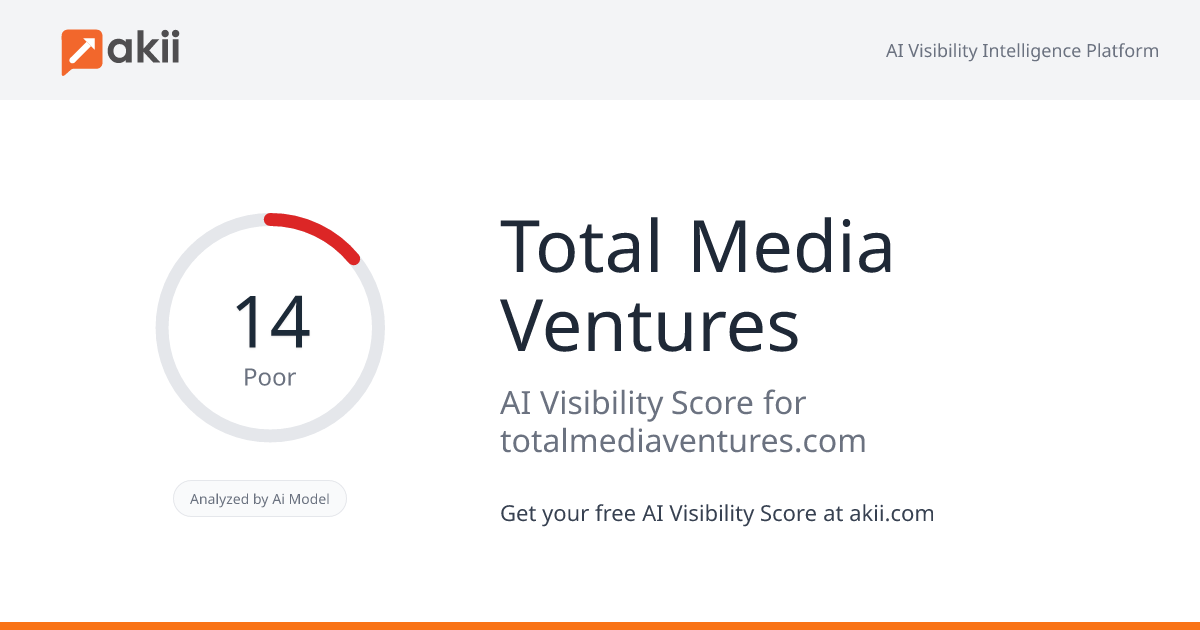 Total Media Ventures AI Visibility Score