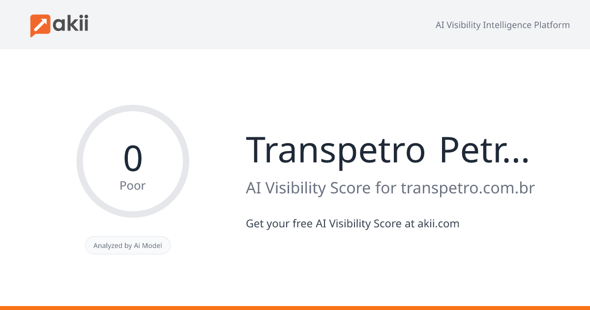 Transpetro - Petrobras Transporte S. A. AI Visibility Score