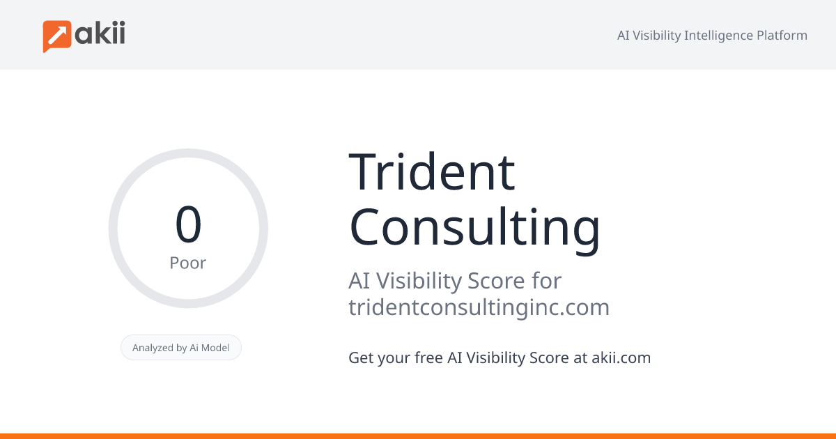 Trident Consulting AI Visibility Score