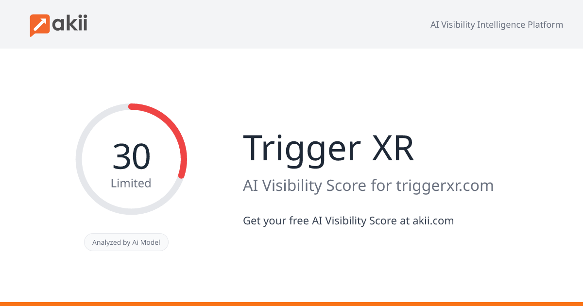 Trigger XR AI Visibility Score