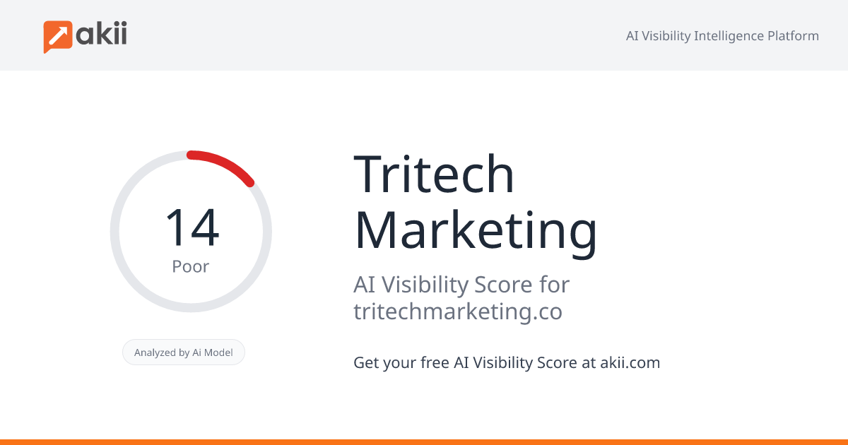 Tritech Marketing AI Visibility Score