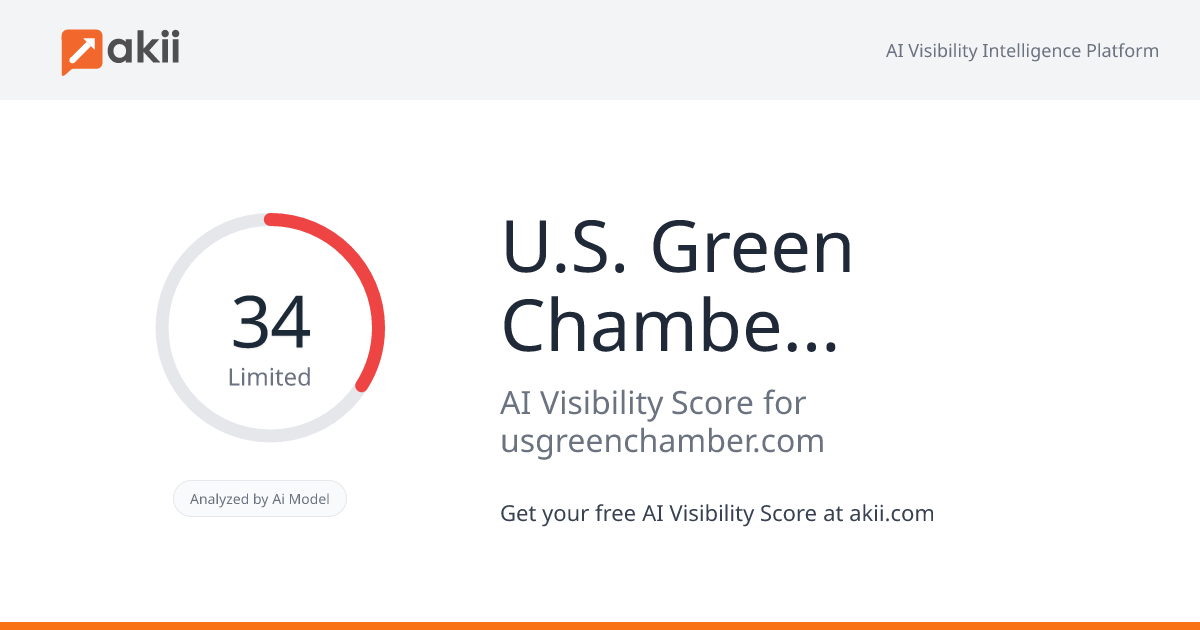 U.S. Green Chamber of Commerce AI Visibility Score