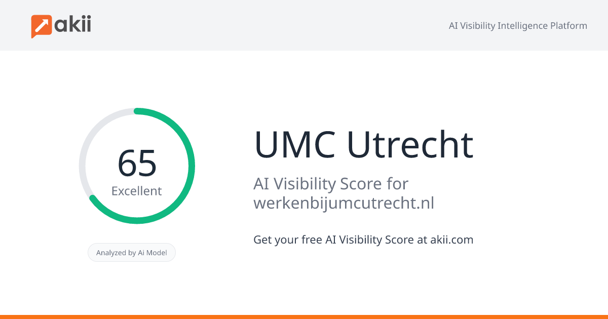 UMC Utrecht AI Visibility Score
