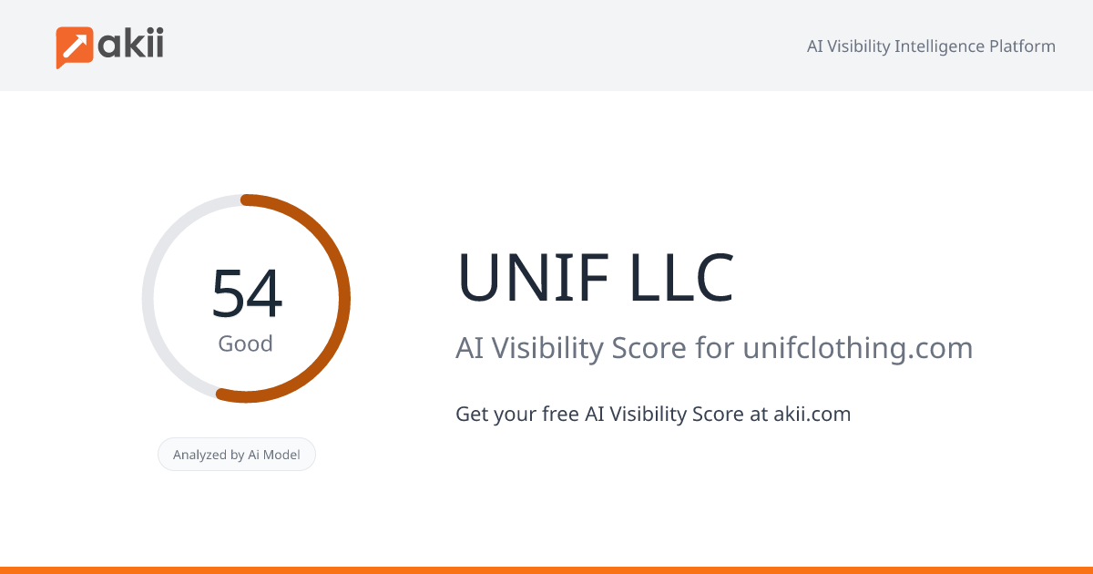 UNIF LLC AI Visibility Score
