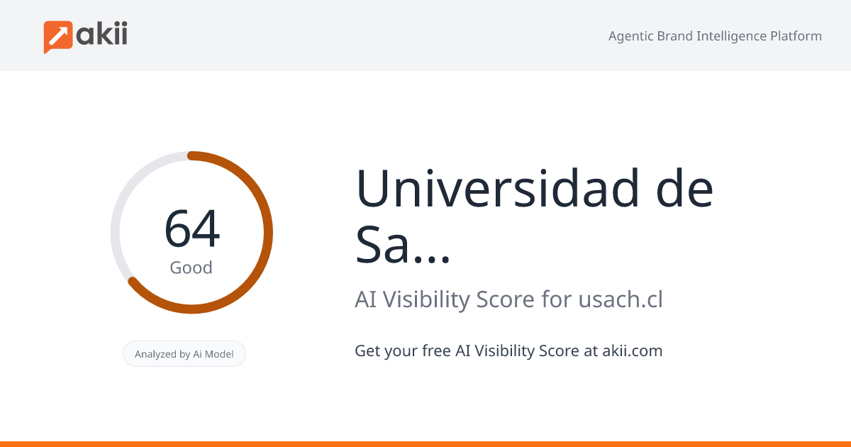 Universidad de Santiago de Chile AI Visibility Score