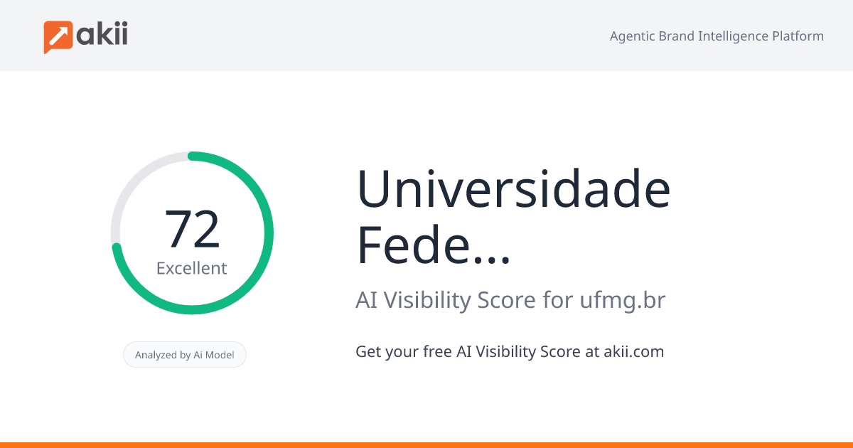 Universidade Federal de Minas Gerais AI Visibility Score