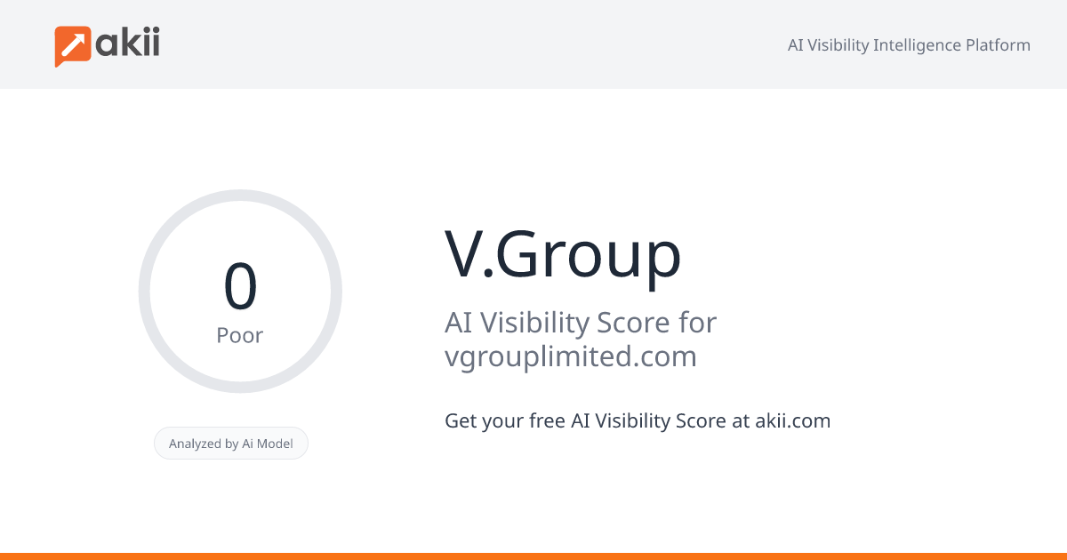 V.Group AI Visibility Score