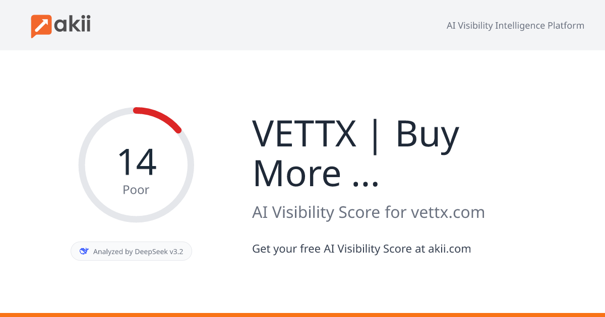 VETTX | Buy More Cars AI Visibility Score