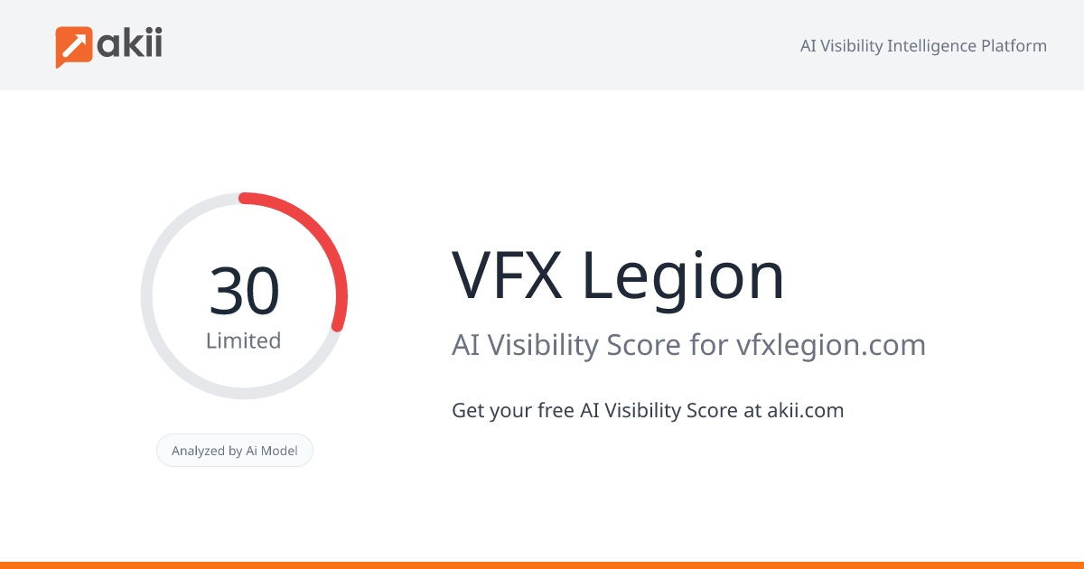 VFX Legion AI Visibility Score