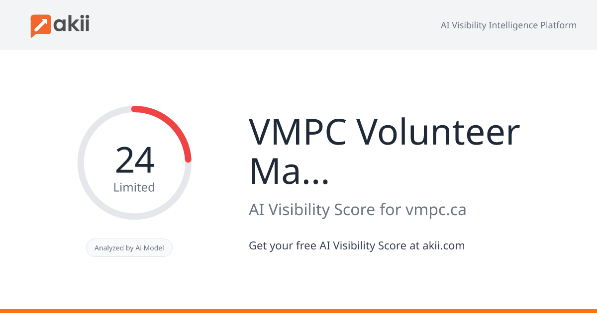 VMPC-Volunteer Management Professionals of Canada AI Visibility Score