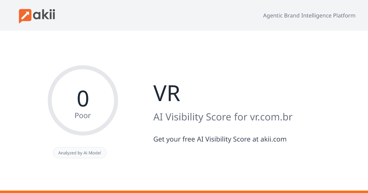 VR AI Visibility Score