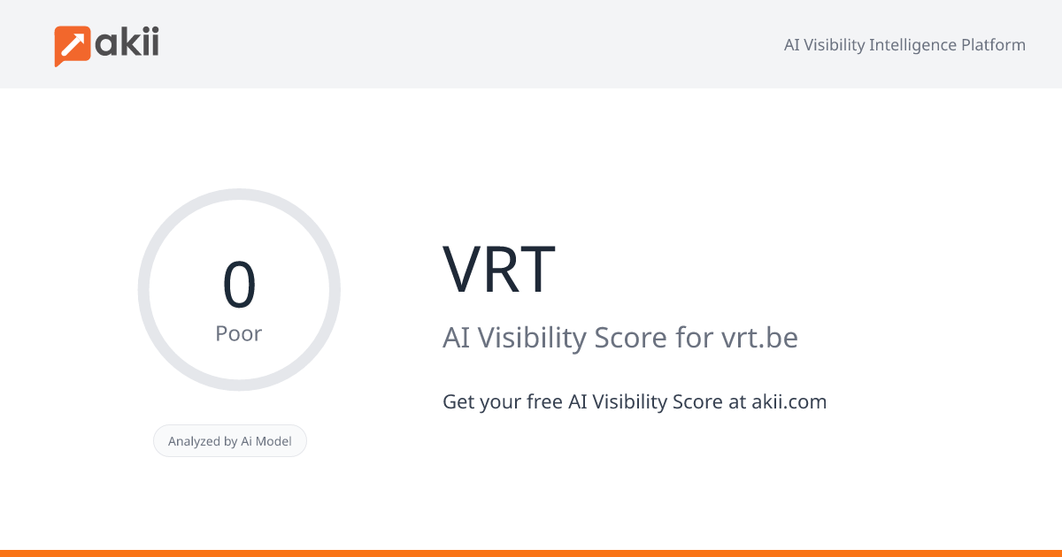 VRT AI Visibility Score