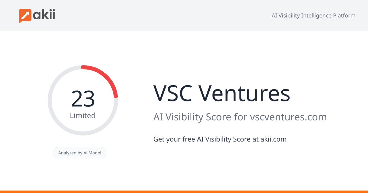 VSC Ventures AI Visibility Score