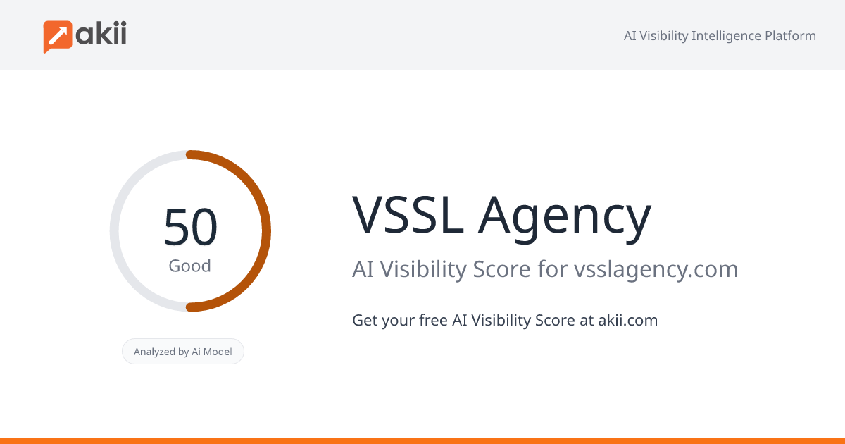 VSSL Agency AI Visibility Score
