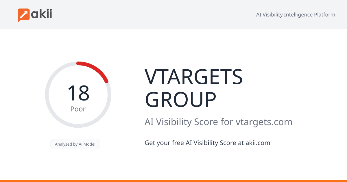 VTARGETS GROUP AI Visibility Score