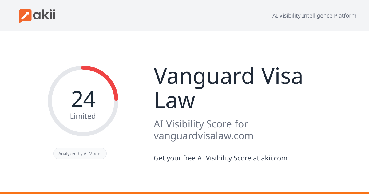 Vanguard Visa Law AI Visibility Score