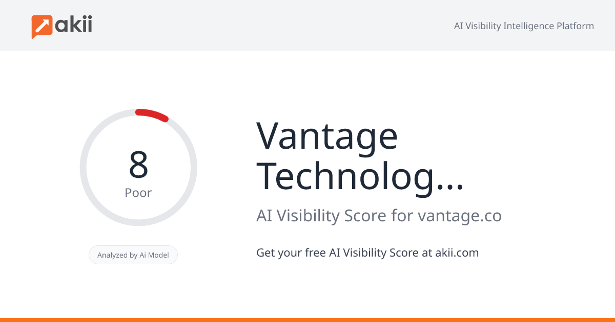 Vantage Technology Ltd AI Visibility Score