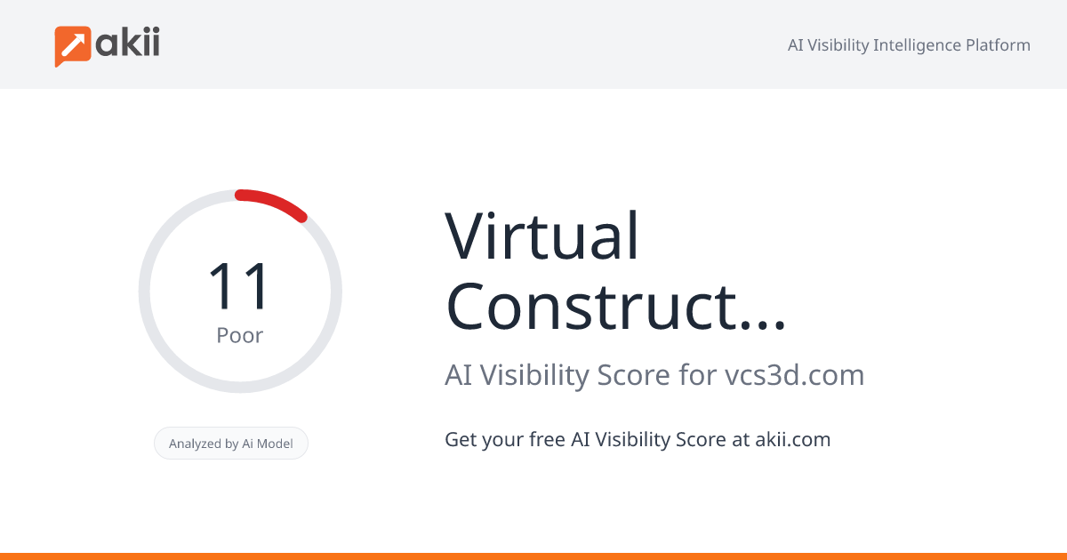 Virtual Construction Solutions AI Visibility Score