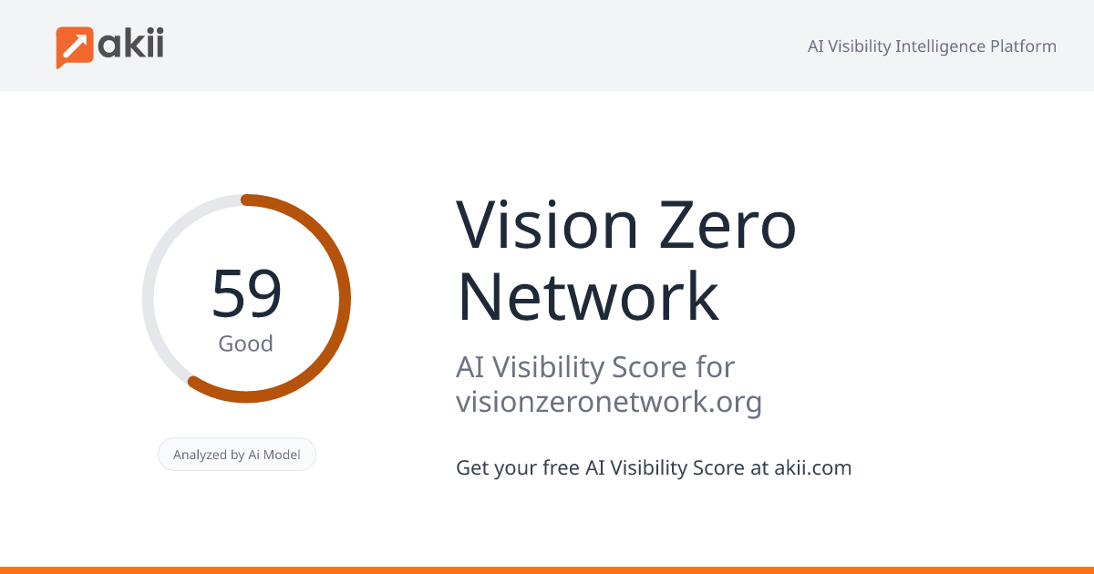 Vision Zero Network AI Visibility Score