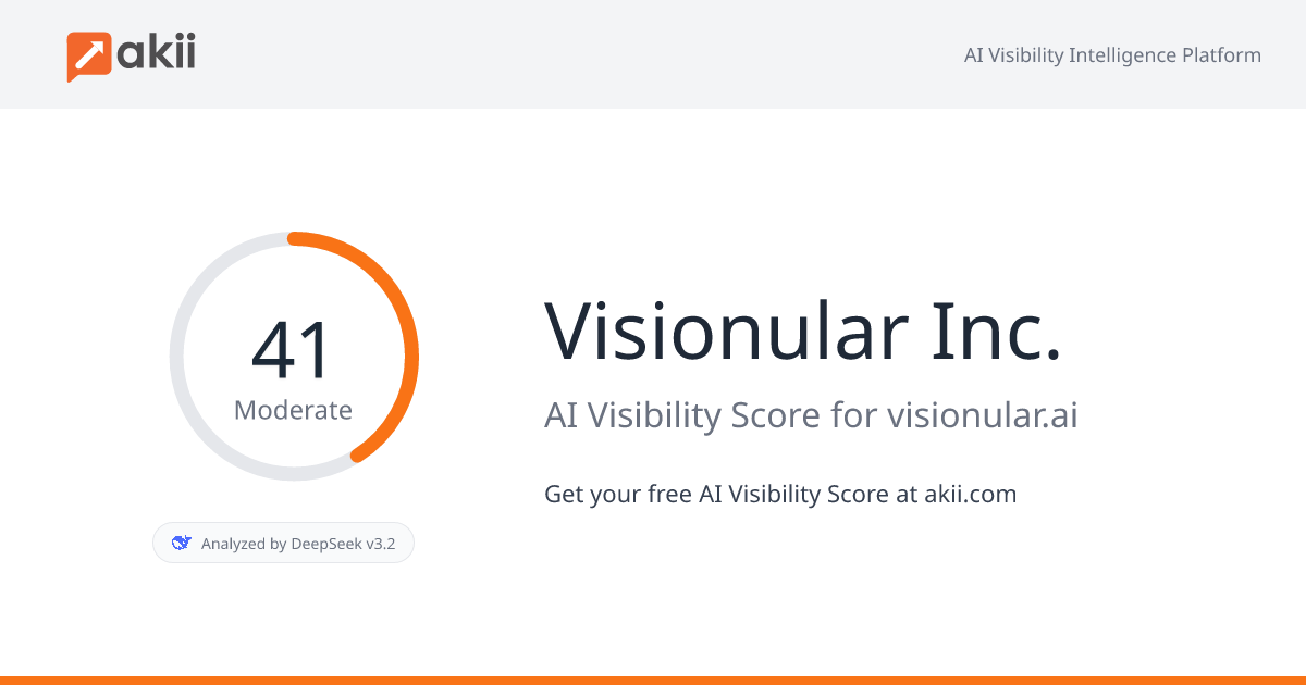Visionular Inc. AI Visibility Score