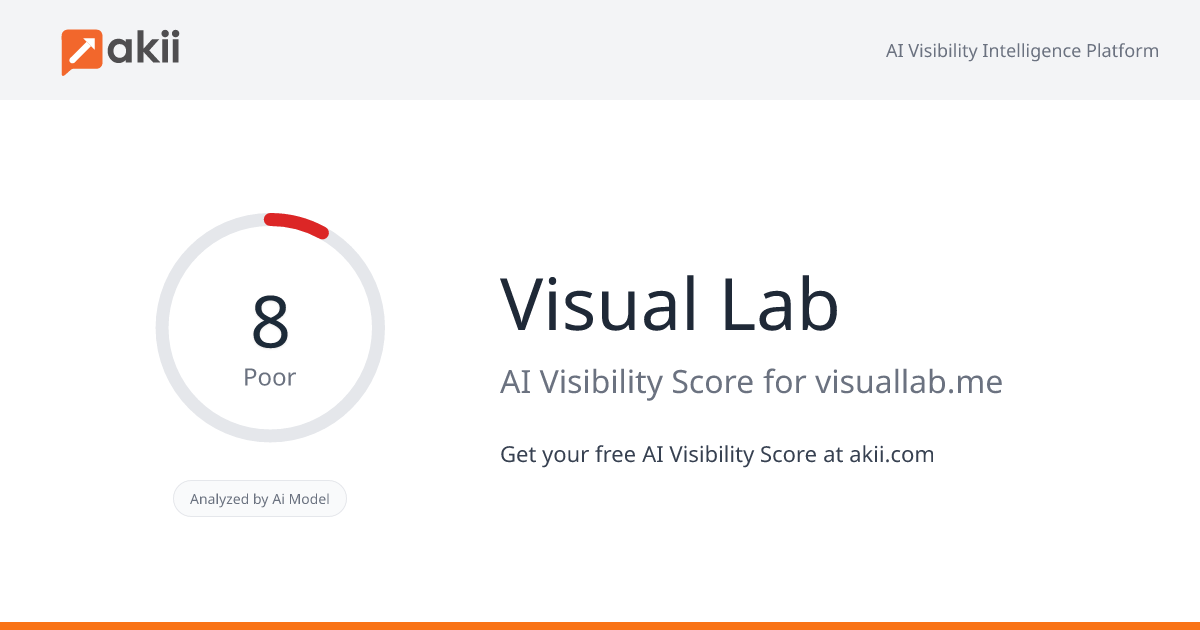 Visual Lab AI Visibility Score