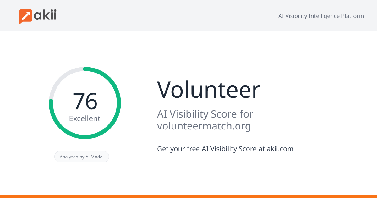 Volunteer AI Visibility Score