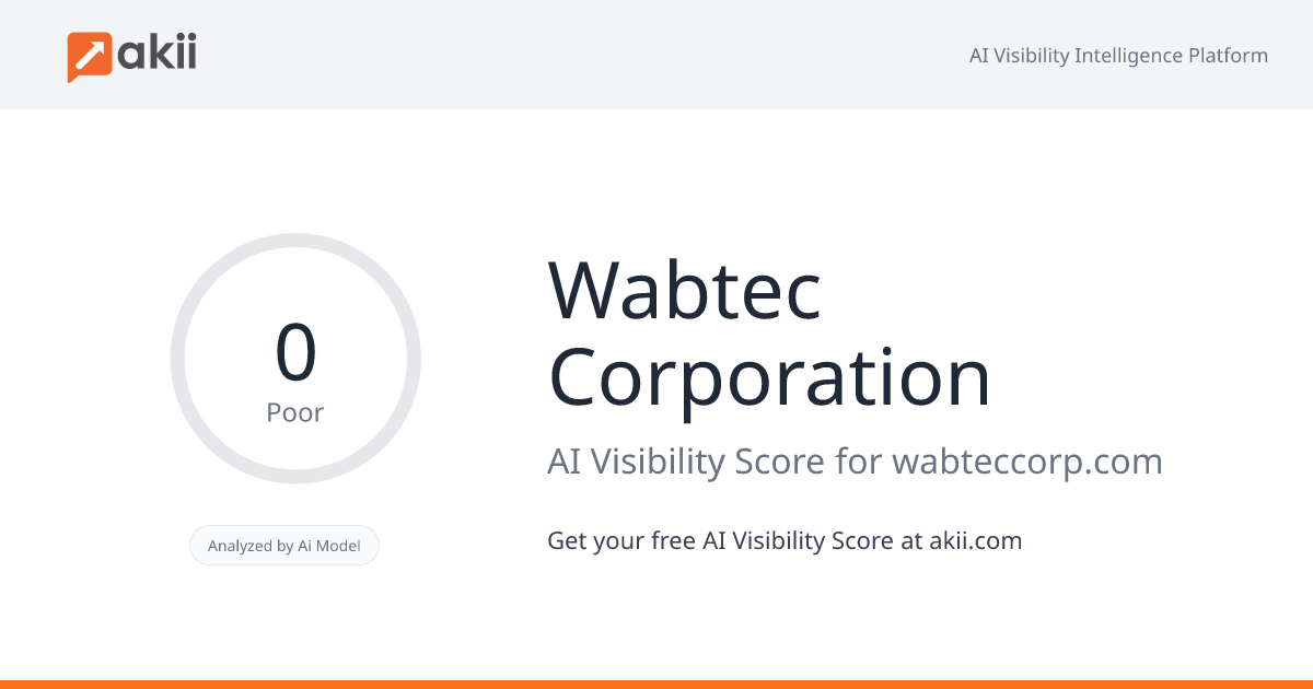 Wabtec Corporation AI Visibility Score