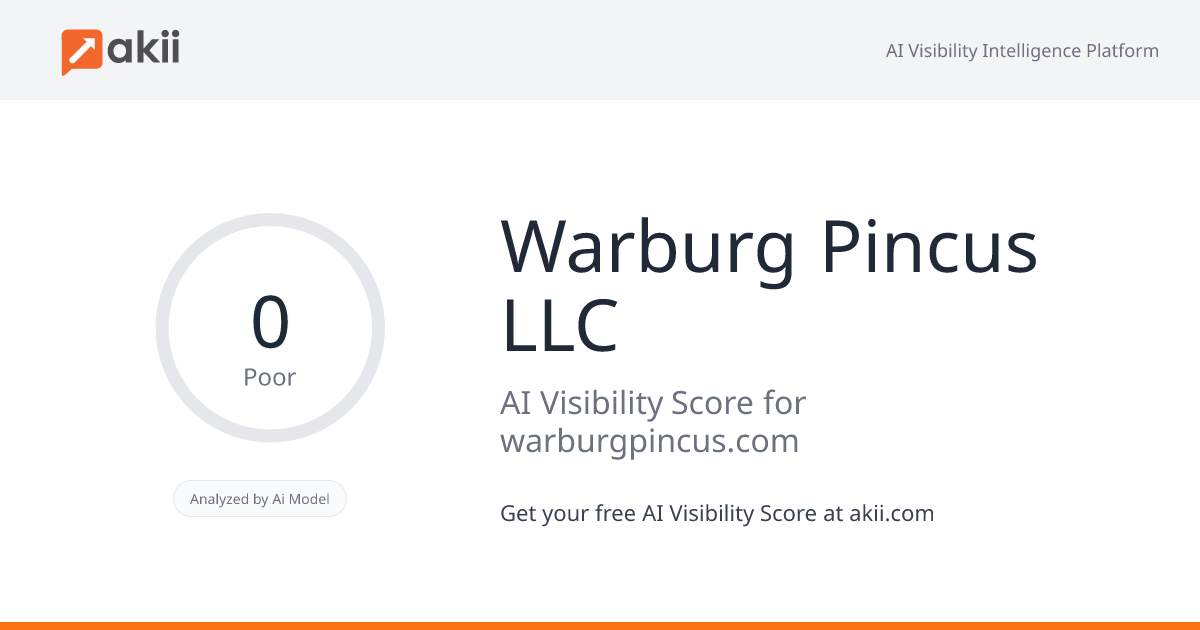 Warburg Pincus LLC AI Visibility Score