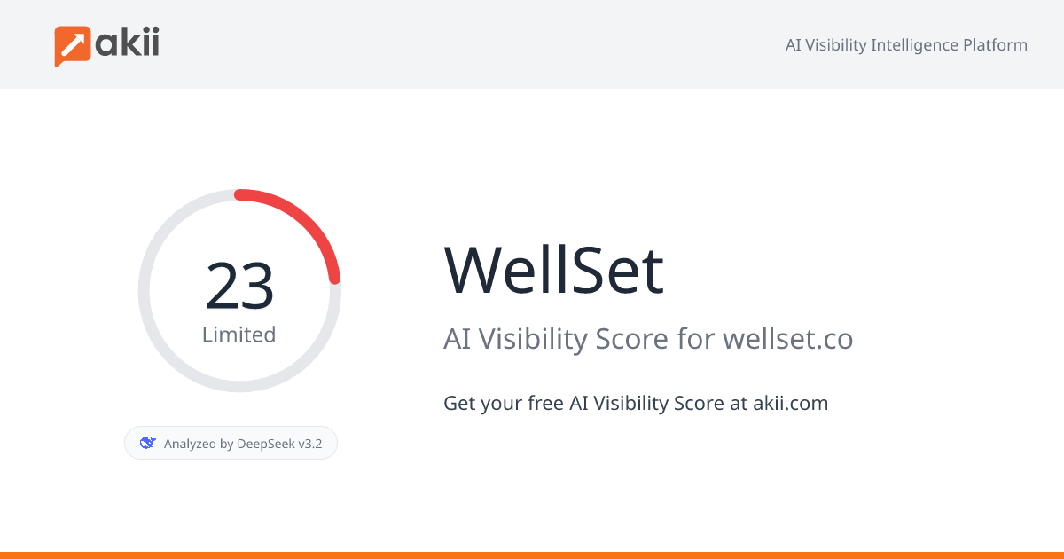 WellSet AI Visibility Score
