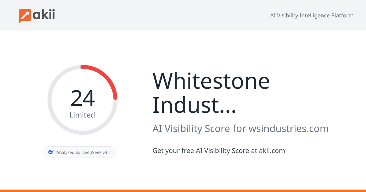 Whitestone Industries AI Visibility Score