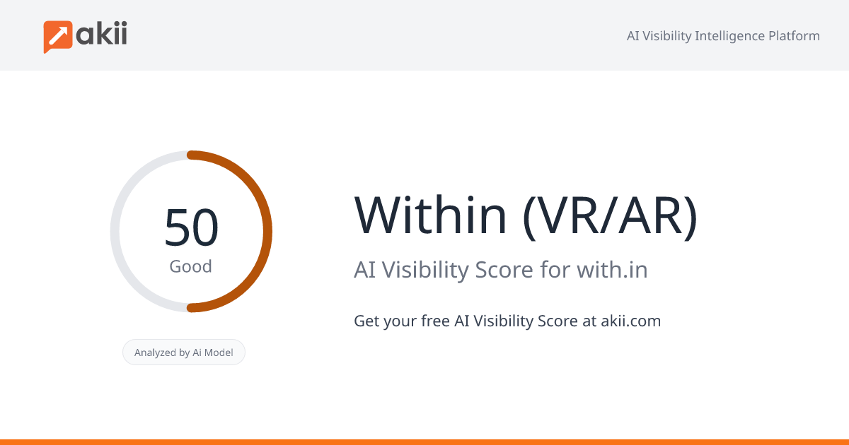 Within (VR/AR) AI Visibility Score