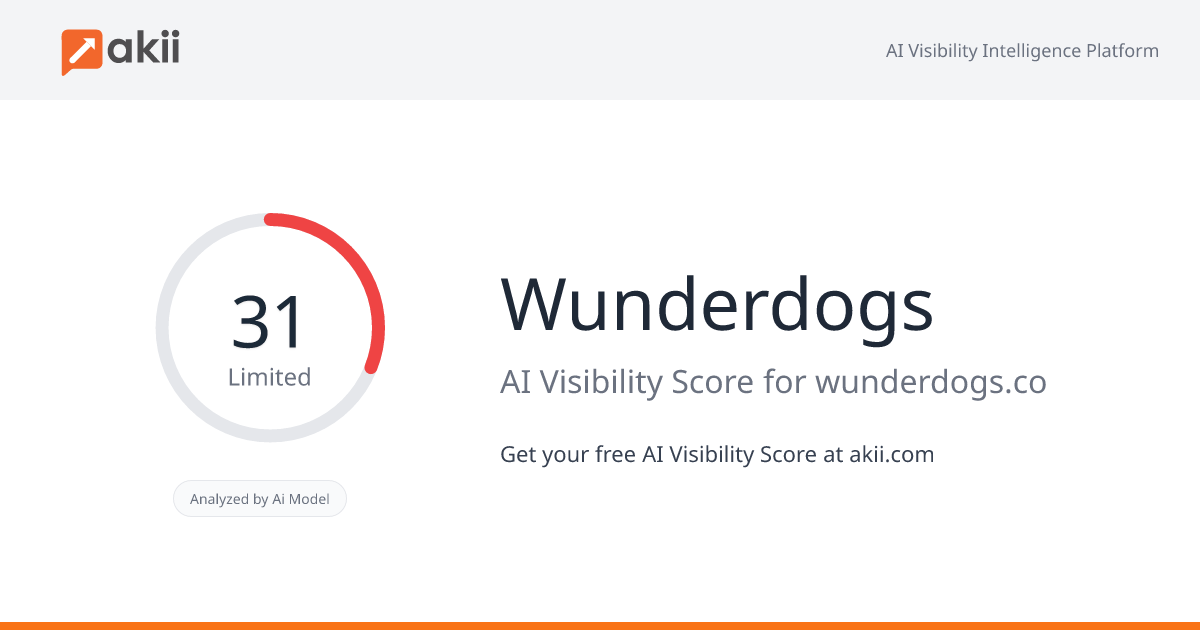 Wunderdogs AI Visibility Score