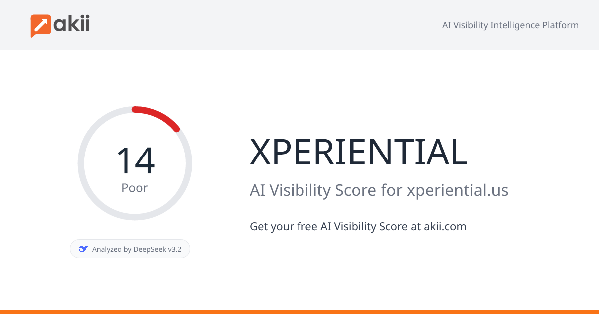XPERIENTIAL AI Visibility Score